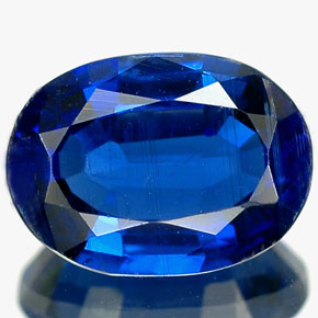 1.90 ct Blue Kyanite Gemstone, Kyanite Gem in Oval Facet Shape for Sale.