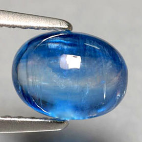 1.92 ct Blue Kyanite Stone, Natural Kyanite in Oval Cabochon Shape for Sale