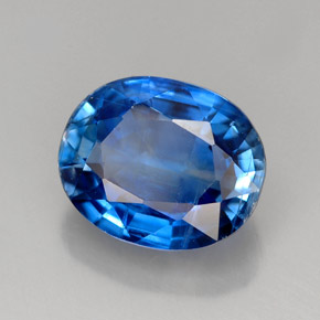4.92 ct Blue Kyanite Stone, Natural Kyanite in Oval Facet Shape for Sale
