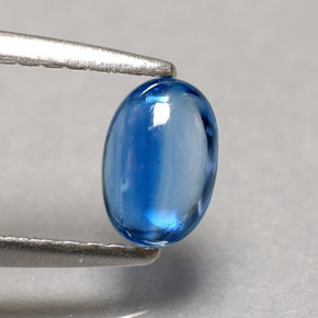 0.67 ct Blue Kyanite Stone, Natural Kyanite in Oval Cabochon Shape for Sale