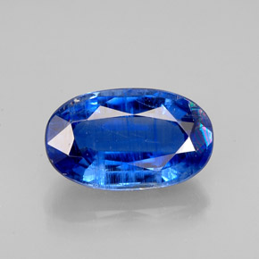 2.93 ct Blue Kyanite Gemstone, Kyanite Gem in Oval Facet Shape for Sale.