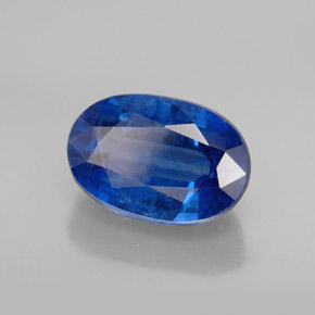 1.59 ct Blue Kyanite Stone, Natural Kyanite in Oval Facet Shape for Sale