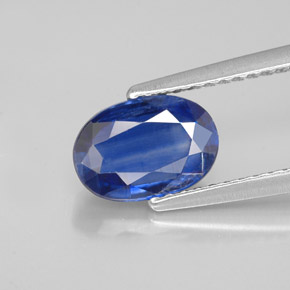 2.38 ct Blue Kyanite Gemstone, Kyanite Gem in Oval Facet Shape for Sale.