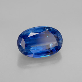 1.76 ct Blue Kyanite Stone, Natural Kyanite in Oval Facet Shape for Sale