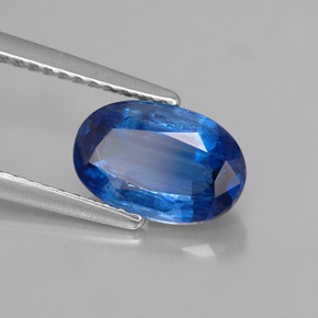 1.96 ct Blue Kyanite Stone, Natural Kyanite in Oval Facet Shape for Sale