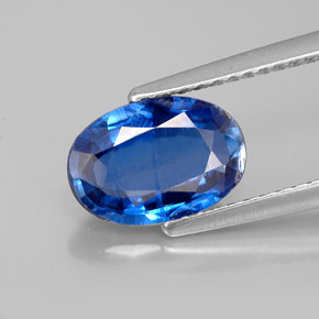 1.98 ct Blue Kyanite Gemstone, Kyanite Gem in Oval Facet Shape for Sale.