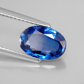 1.98 ct Blue Kyanite Stone, Natural Kyanite in Oval Facet Shape for Sale