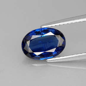 1.98 ct Blue Kyanite Gemstone, Kyanite Gem in Oval Facet Shape for Sale.