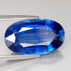 17.01 ct Blue Kyanite Stone, Natural Kyanite in Oval Facet Shape for Sale