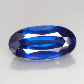 5.50 ct Blue Kyanite Gemstone, Kyanite Gem in Oval Facet Shape for Sale.