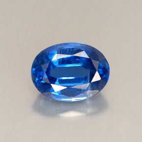 1.64 ct Blue Kyanite Gemstone, Kyanite Gem in Oval Facet Shape for Sale.