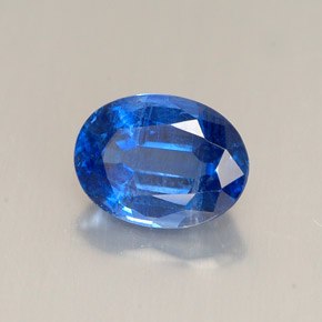 1.64 ct Blue Kyanite Stone, Natural Kyanite in Oval Facet Shape for Sale