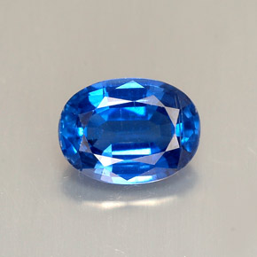 1.56 ct Blue Kyanite Gemstone, Kyanite Gem in Oval Facet Shape for Sale.
