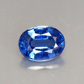 1.72 ct Blue Kyanite Gemstone, Kyanite Gem in Oval Facet Shape for Sale.