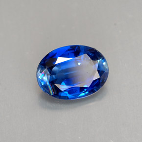 1.32 ct Blue Kyanite Gemstone, Kyanite Gem in Oval Facet Shape for Sale.