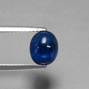 Kyanite Gemstone in 7.6 x 6.3 mm Size for Sale, Kyanite Stone in Deep Blue Color