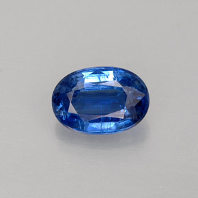 1.12 ct Blue Kyanite Gemstone, Kyanite Gem in Oval Facet Shape for Sale.