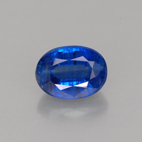 1.34 ct Blue Kyanite Gemstone, Kyanite Gem in Oval Facet Shape for Sale.