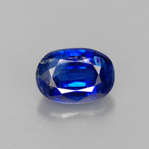 1.42 ct Blue Kyanite Gemstone, Kyanite Gem in Oval Facet Shape for Sale.