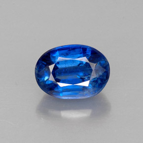 1.39 ct Blue Kyanite Gemstone, Kyanite Gem in Oval Facet Shape for Sale.