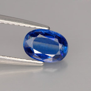 1.03 ct Blue Kyanite Gemstone, Kyanite Gem in Oval Facet Shape for Sale.