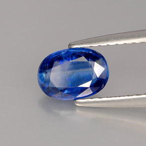 1.03 ct Blue Kyanite Stone, Natural Kyanite in Oval Facet Shape for Sale