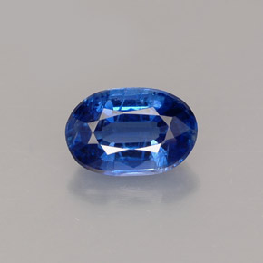 1.02 ct Blue Kyanite Gemstone, Kyanite Gem in Oval Facet Shape for Sale.