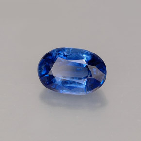 1.02 ct Blue Kyanite Stone, Natural Kyanite in Oval Facet Shape for Sale