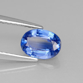 1.20 ct Blue Kyanite Stone, Natural Kyanite in Oval Facet Shape for Sale