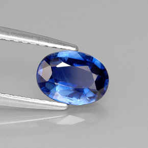 0.98 ct Blue Kyanite Stone, Natural Kyanite in Oval Facet Shape for Sale