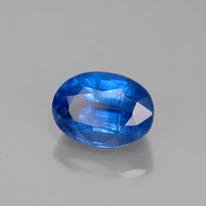 1.44 ct Blue Kyanite Stone, Natural Kyanite in Oval Facet Shape for Sale