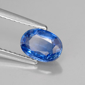 1.04 ct Blue Kyanite Stone, Natural Kyanite in Oval Facet Shape for Sale