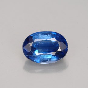 1.08 ct Blue Kyanite Gemstone, Kyanite Gem in Oval Facet Shape for Sale.