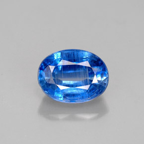 1.18 ct Blue Kyanite Gemstone, Kyanite Gem in Oval Facet Shape for Sale.