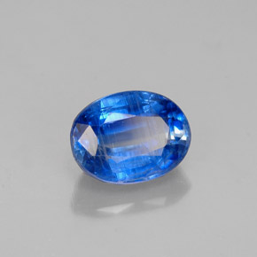 1.18 ct Blue Kyanite Stone, Natural Kyanite in Oval Facet Shape for Sale