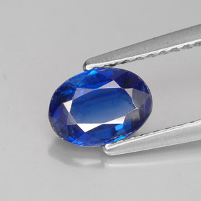 1.10 ct Blue Kyanite Gemstone, Kyanite Gem in Oval Facet Shape for Sale.