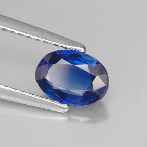 1.10 ct Blue Kyanite Stone, Natural Kyanite in Oval Facet Shape for Sale