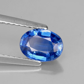 1.04 ct Blue Kyanite Stone, Natural Kyanite in Oval Facet Shape for Sale