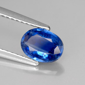 1.06 ct Blue Kyanite Stone, Natural Kyanite in Oval Facet Shape for Sale