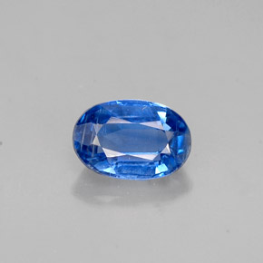 0.68 ct Blue Kyanite Gemstone, Kyanite Gem in Oval Facet Shape for Sale.