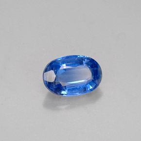 0.68 ct Blue Kyanite Stone, Natural Kyanite in Oval Facet Shape for Sale