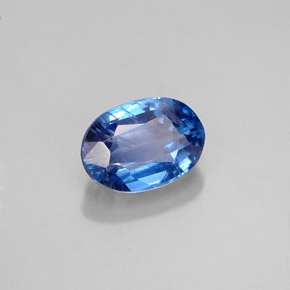 1.18 ct Blue Kyanite Stone, Natural Kyanite in Oval Facet Shape for Sale