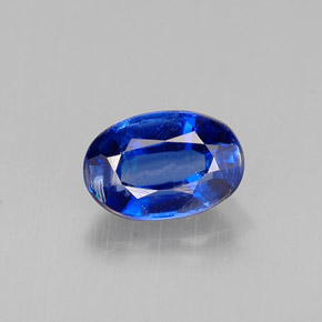 0.63 ct Blue Kyanite Gemstone, Kyanite Gem in Oval Facet Shape for Sale.