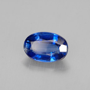 0.63 ct Blue Kyanite Stone, Natural Kyanite in Oval Facet Shape for Sale
