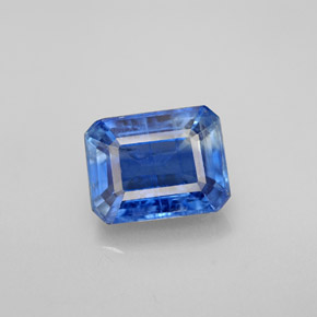 3.32 ct Blue Kyanite Gemstone, Kyanite Gem in Octagon Facet Shape for Sale.