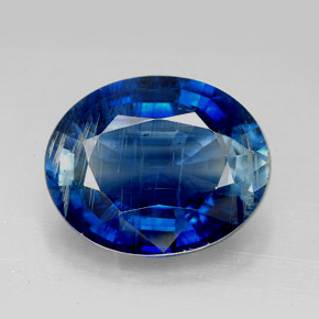 11.63 ct Blue Kyanite Gemstone, Kyanite Gem in Oval Facet Shape for Sale.