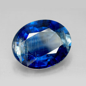11.63 ct Blue Kyanite Stone, Natural Kyanite in Oval Facet Shape for Sale