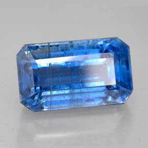 8.71 ct Blue Kyanite Stone, Natural Kyanite in Octagon Facet Shape for Sale