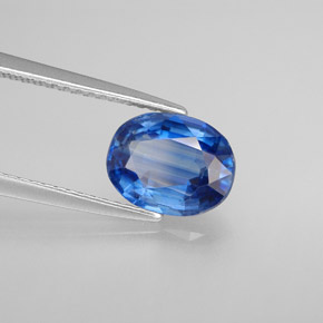 2.07 ct Blue Kyanite Stone, Natural Kyanite in Oval Facet Shape for Sale