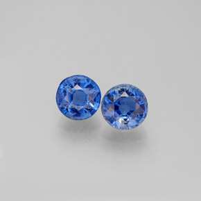1.49 ct Blue Kyanite Gemstone, Kyanite Gem in Round Facet Shape for Sale.